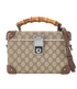 Globe Trotter Vanity Crossbody, &pound;950, Handbags, Beige/Brown, Canvas, Front view